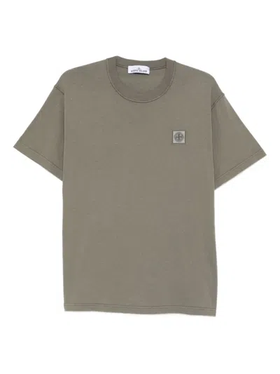 STONE ISLAND COMPASS-PATCH COTTON T-SHIRT