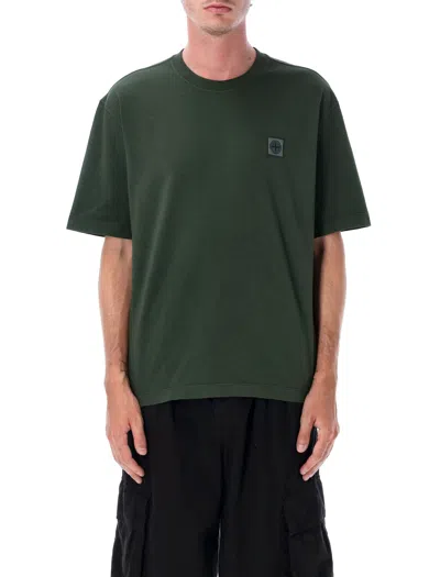 STONE ISLAND STONE ISLAND COMPASS PATCH COTTON T-SHIRT