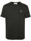 Stone Island Compass Patch Crewneck T-shirt In Grey