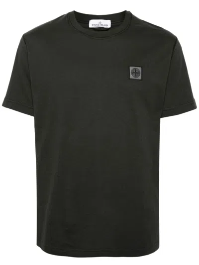 STONE ISLAND COMPASS-PATCH COTTON T-SHIRT