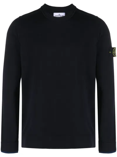 STONE ISLAND COMPASS-PATCH CREW-NECK JUMPER