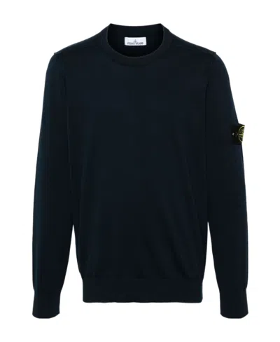 STONE ISLAND STONE ISLAND COMPASS PATCH CREWNECK JUMPER