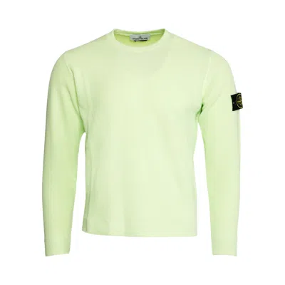 Pre-owned Stone Island Compass Patch Crewneck Jumper 'light Green' | Men's Size S