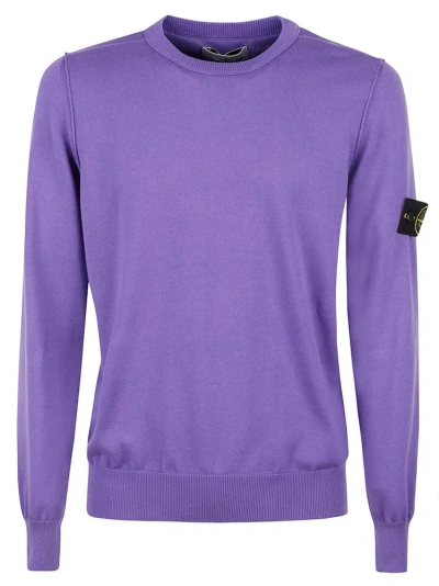 Stone Island Sweaters In Lavender
