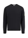 Stone Island Logo Sweatshirt In Black