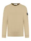 STONE ISLAND COMPASS PATCH CREWNECK SWEATSHIRT