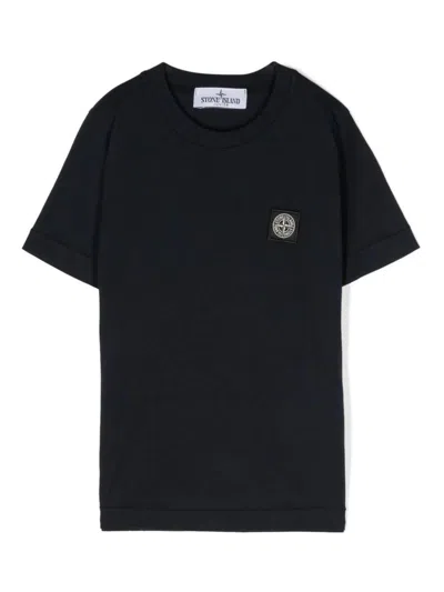 STONE ISLAND COMPASS-PATCH CREWNECK T-SHIRT