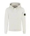 Stone Island Logo Hooded Sweatshirt In Nude