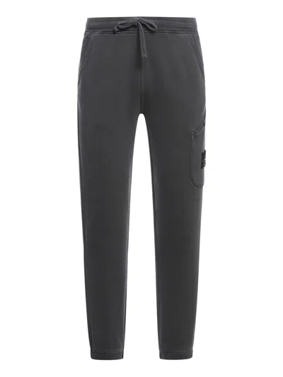 STONE ISLAND COMPASS-PATCH DRAWSTRING TRACK PANTS