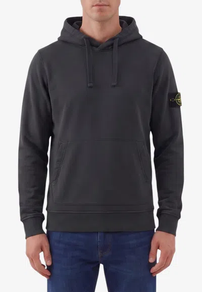 Stone Island Compass Patch Hooded Sweatshirt In Multi