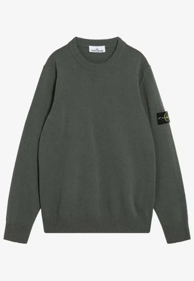 STONE ISLAND COMPASS PATCH KNITTED SWEATER