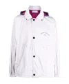 Stone Island Compass-patch Lightweight Jacket In Red