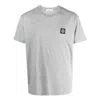 Stone Island Compass Patch Logo Cotton T-shirt In Gray