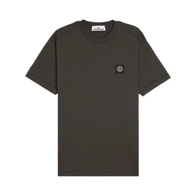 Pre-owned Stone Island Compass Patch Logo T-shirt 'charcoal' | Grey | Men's Size M