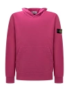 STONE ISLAND COMPASS-PATCH LONG-SLEEVED HOODIE