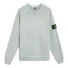 Stone Island Compass Patch Long-sleeved Sweatshirt 'green' In Gray