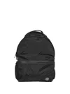 Stone Island Compass Patch Padded Mini Crossbody Bag With Webbing Handle In Nero