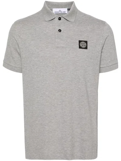 STONE ISLAND COMPASS-PATCH PIQUÉ POLO SHIRT