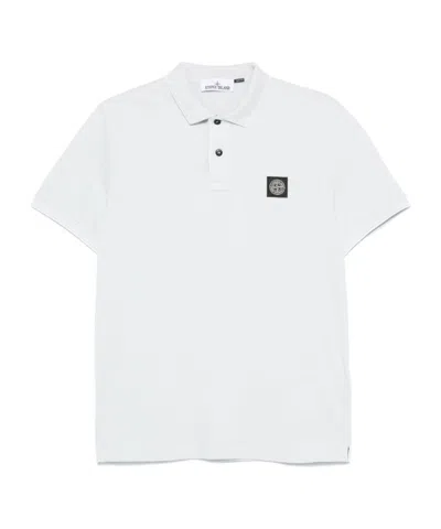 STONE ISLAND STONE ISLAND LOGO PATCH SHORT-SLEEVED POLO SHIRT