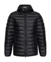 Stone Island Compass-patch Puffed Jacket In Black