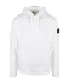 Stone Island Cotton Hoodie In White