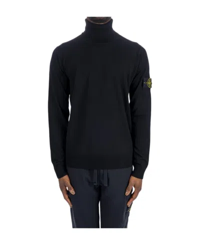 STONE ISLAND STONE ISLAND COMPASS PATCH ROLL-NECK JUMPER