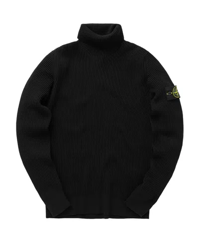 STONE ISLAND STONE ISLAND COMPASS PATCH ROLL-NECK KNITTED JUMPER