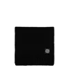 Stone Island Compass-patch Scarf In Black