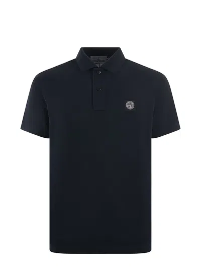 Stone Island Compass Patch Short In Blue