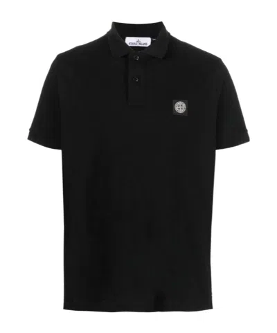 STONE ISLAND STONE ISLAND COMPASS PATCH SHORT-SLEEVED POLO SHIRT