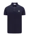 Stone Island Logo Polo Shirt In Blue