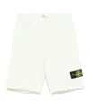 Stone Island Compass-patch Shorts In White