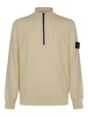 Stone Island Compass-patch Sweater In Neutrals