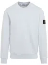Stone Island Men Grey Cotton Crewneck Sweatshirt In Gray