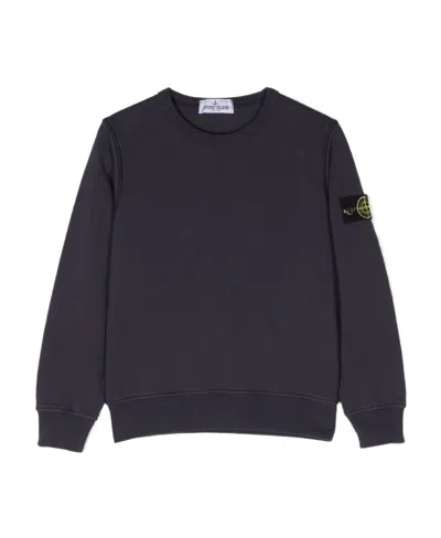 Stone Island Compass-patch Sweatshirt In Gray