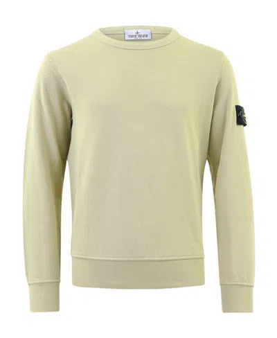 Stone Island Compass-patch Sweatshirt In Nude