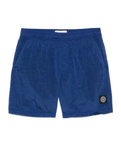 STONE ISLAND STONE ISLAND COMPASS-PATCH SWIM SHORTS