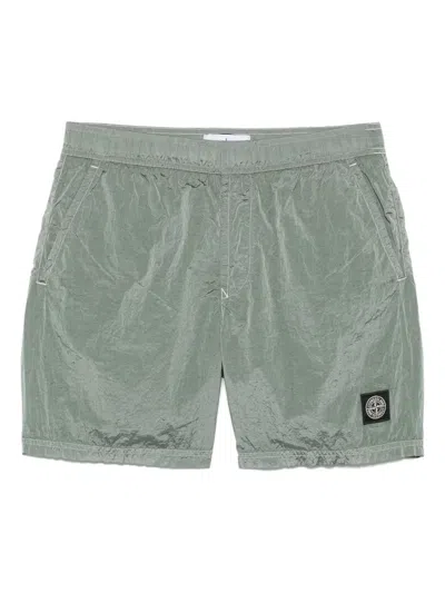 STONE ISLAND COMPASS-PATCH SWIM SHORTS
