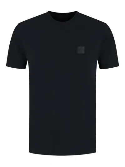 Stone Island Compass-patch T-shirt In Black
