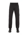 Stone Island Compass-patch Track Pants In Black