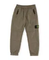 Stone Island Compass-patch Track Pants In Green
