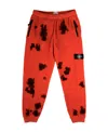 Stone Island Compass-patch Track Pants In Red