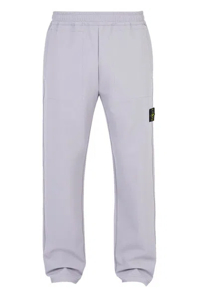 Stone Island Compass Patch Track Trousers In White