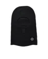 Stone Island Compass-patch Virgin Wool Balaclava In Black
