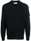 Stone Island Cotton Sweatshirt In Blue