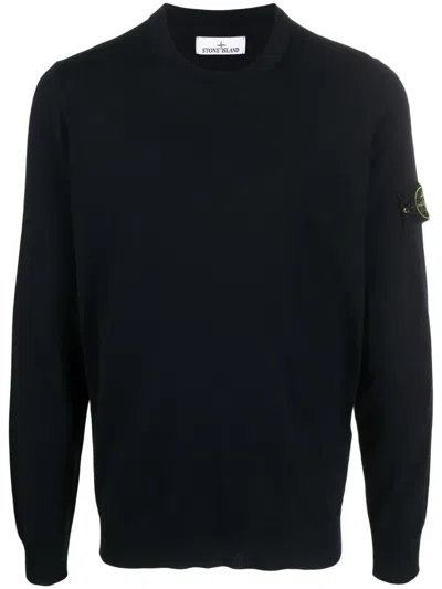 STONE ISLAND COMPASS-PATCH VIRGIN WOOL JUMPER