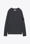 Stone Island 5100005 Gauzed Effect Soft Organic Cotton And Nylon In Gray