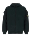 Stone Island Midnight Blue Cotton Sweatshirt In Green