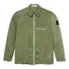 Stone Island Compass Patch Zip Up Jacket 'sage' In Green