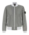 Stone Island Nylon Metal Bomber Jacket In Grey